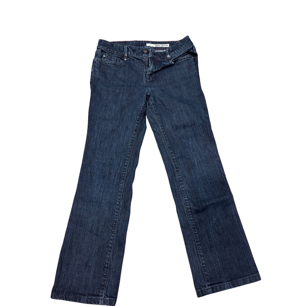 DKNY Jeans Denim Pants Womens 8 Dark Blue Bootcut Low Rise